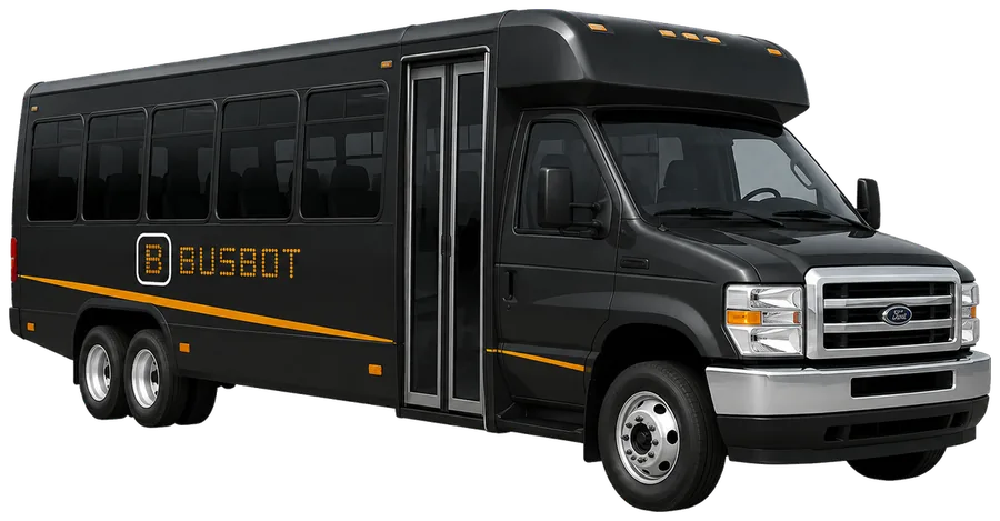 Minibus available through the BusBot network