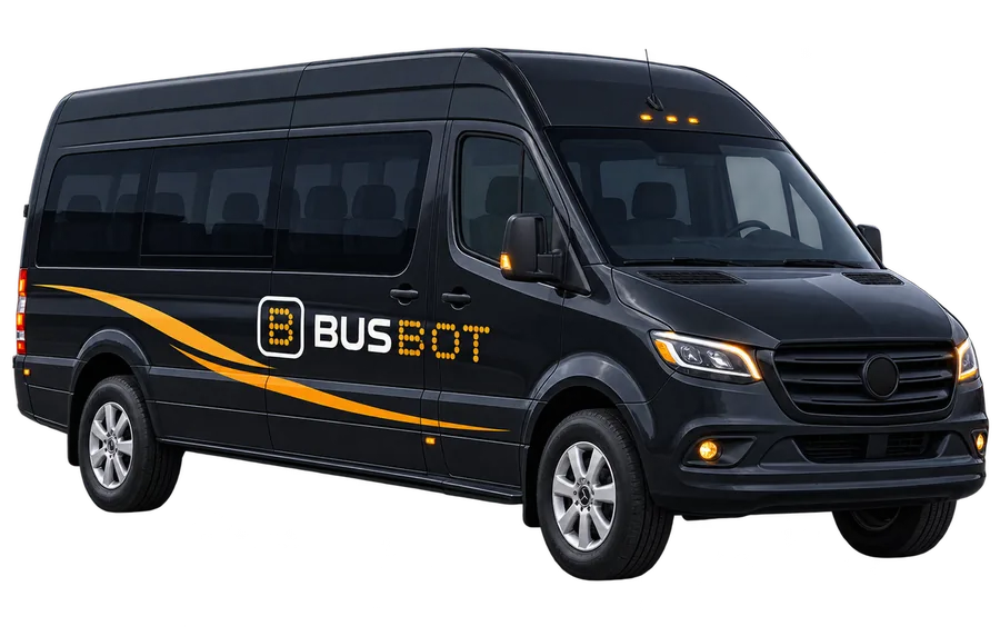 Sprinter van available through the BusBot network